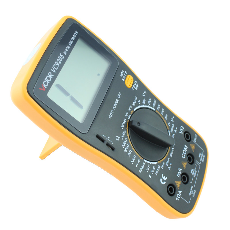 胜利vc9205袖珍自动防烧数字万用表 天鑫五金万用表