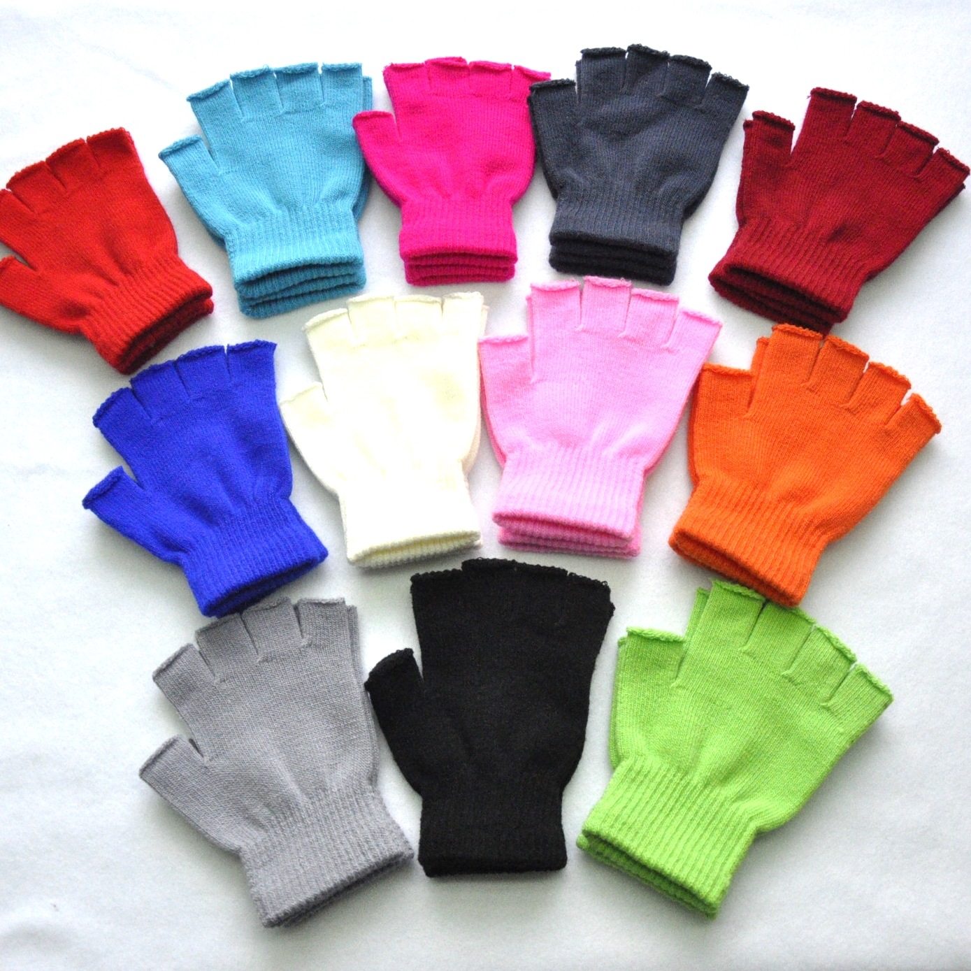 成年人冬季保暖针织半掌半指手套男女士学生骑行半截露指手套,淘宝优惠券,粉丝福利购,淘宝优惠卷