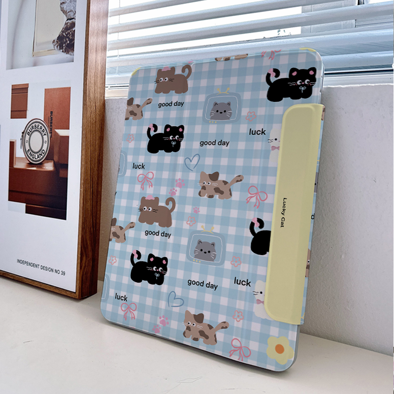 【2024x磁吸拆分】适用苹果平板ipadair6保护套pro11华为matepad11.5s亚克力5防弯12.2带笔槽4透明十代壳mini - 图2