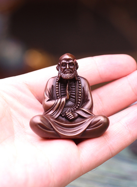 佛香天逸达摩铜摆件达摩祖师佛像黄铜禅意手办家居装饰品书房装饰