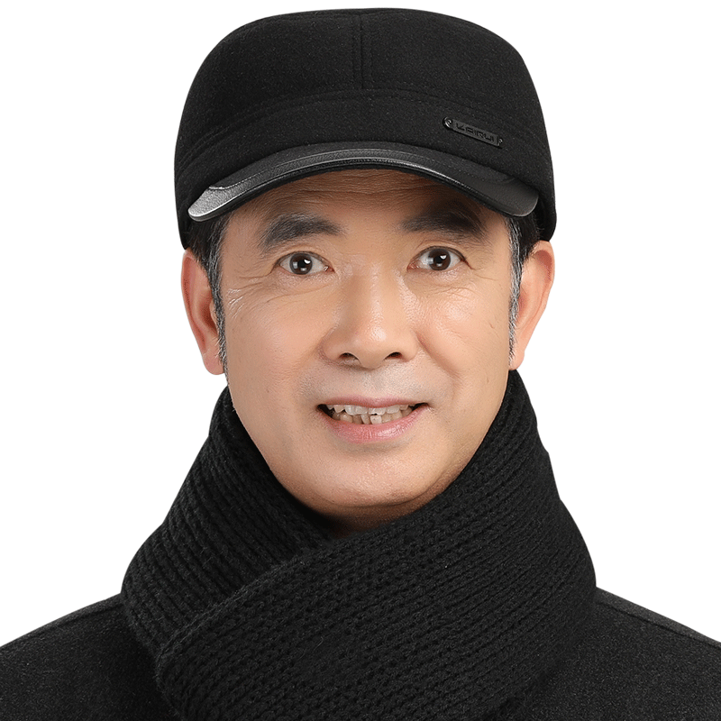 帽子男冬天老年人爸爸帽秋冬中老年保暖爷爷老头老人帽护耳