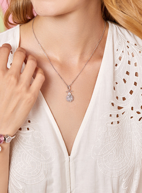 幸运athenaie瓢虫纯银潘家吊坠