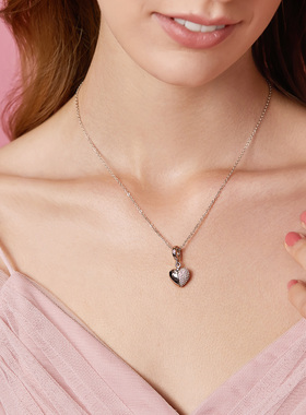 吊坠阿斯粉色爱心串饰情人节款