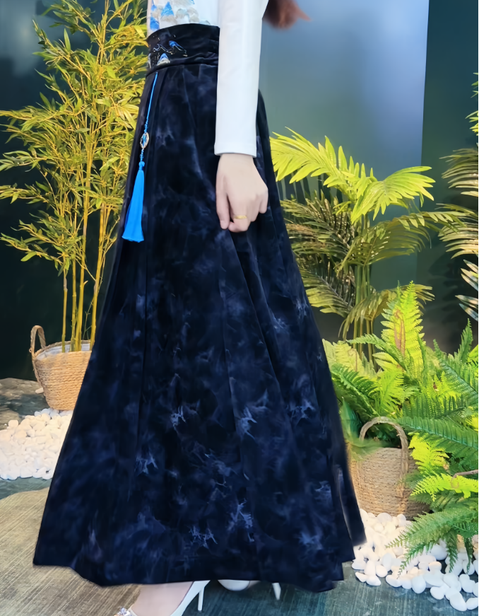 667早春新款国风刺绣千里江山图晕染工艺马面裙,淘宝优惠券,粉丝福利购,淘宝优惠卷