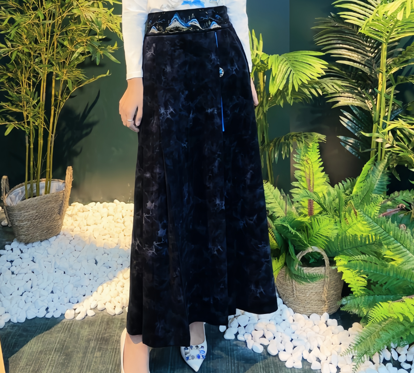 667早春新款国风刺绣千里江山图晕染工艺马面裙,淘宝优惠券,粉丝福利购,淘宝优惠卷