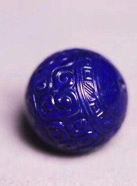 原矿老矿料帝王级青金石回纹珠单珠散珠隔珠手串金刚星月手链配饰