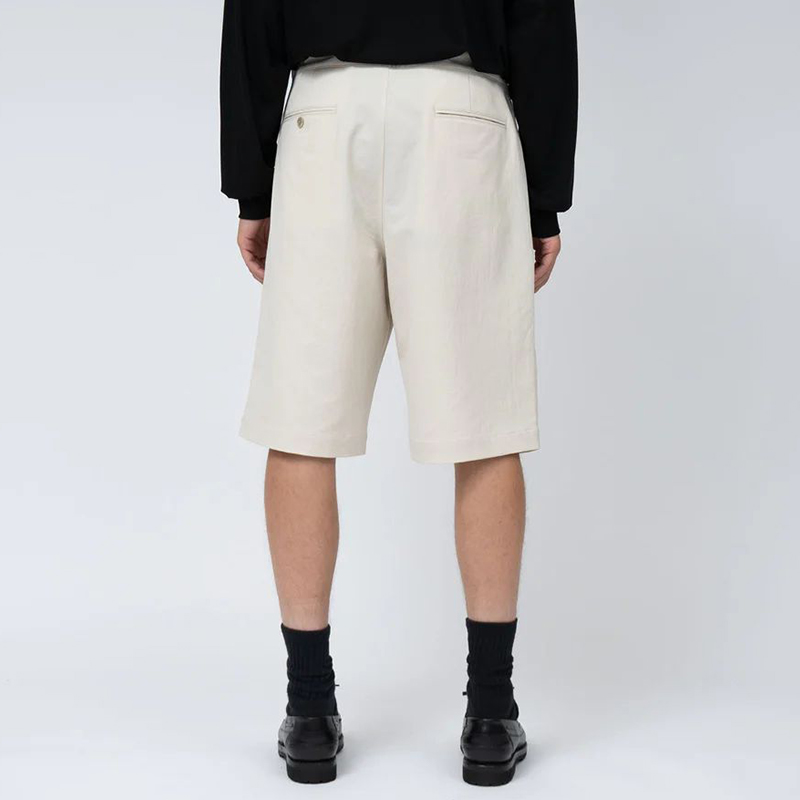 nanamica ALPHADRY Double Pleats Shorts高科技透气面料宽松短裤 - 图1