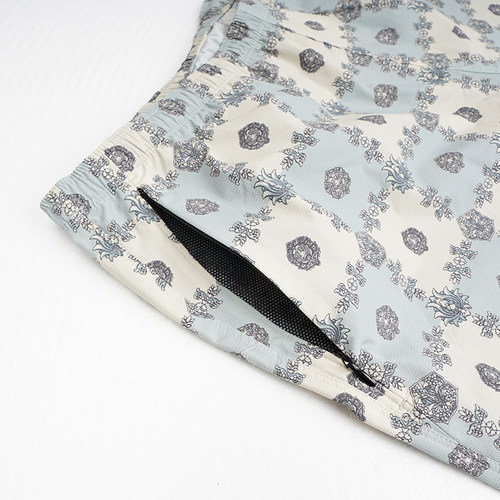 Needles W.U. Short 复古风印花工装休闲短裤 - 图1