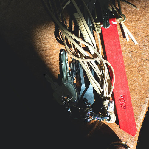 hobo BRASS U-LOCK KEY RING 黄铜U型锁扣真皮钥匙扣 - 图0