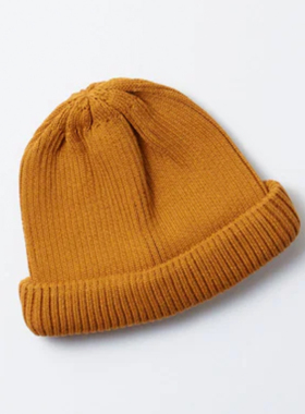 ROTOTO COTTON ROLL UP BEANIE 日本职人制男女中性纯棉针织帽子