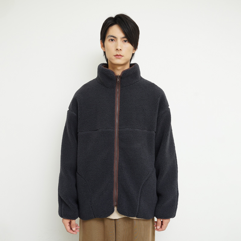 PRIMEE Oversized Fleece Jacket 廓形双面穿羊羔绒外套夹克 - 图3