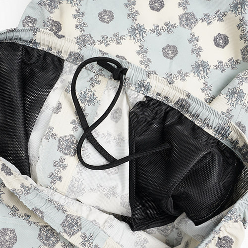 Needles W.U. Short 复古风印花工装休闲短裤 - 图2