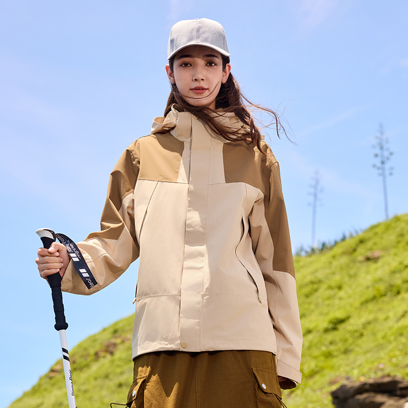 杜戛地秋冬新款国标冲锋衣三合一可拆卸内胆情侣防风防水登山服
