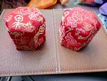 Anomiya Bull Yellow Box Chinese Patent Box Set to be a Jinkit Manufacturer Direct Direct Red Gold Dragon Cloth Ampalace Packaging Brocade Box