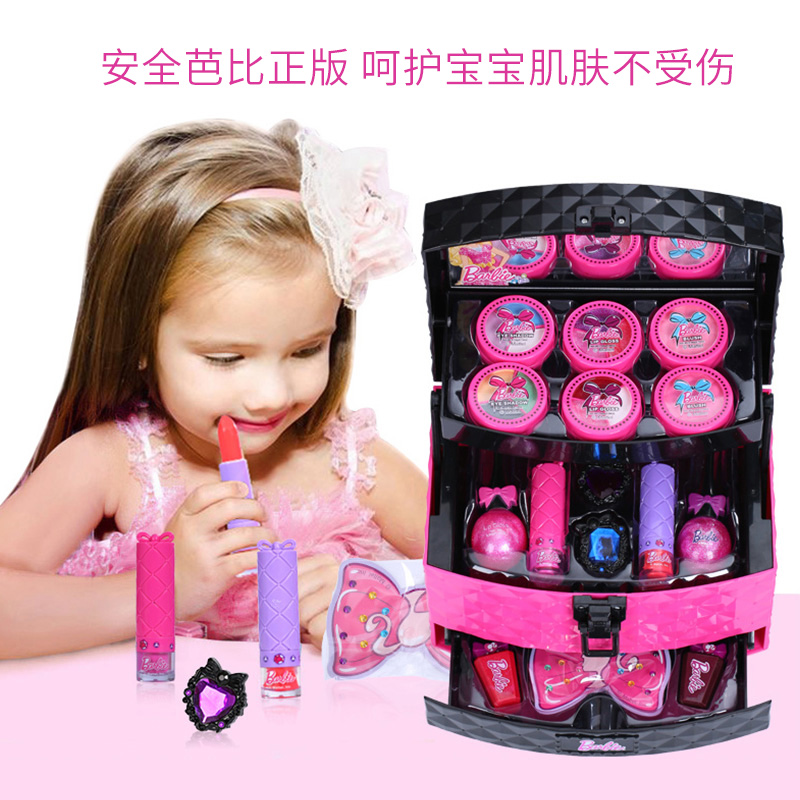 barbie with makeup set