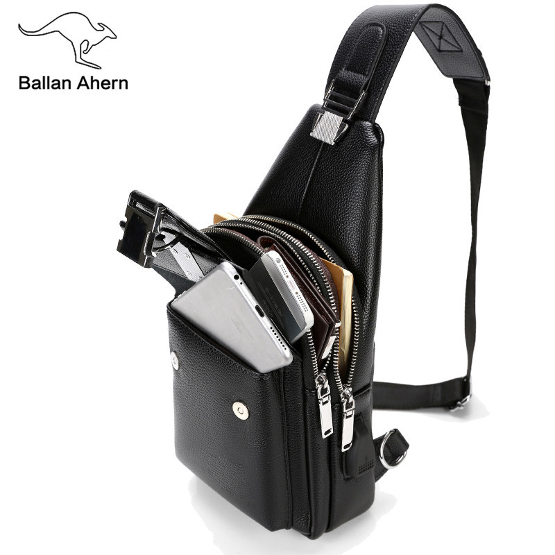 2020新款男士胸包多功能韩版单肩包 百灵埃亨男士包袋