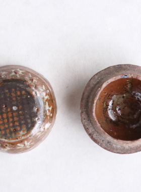 宋胡禄 日本 手绘 棕褐白釉 型物香合 古道具 茶道摆件 插花摆件