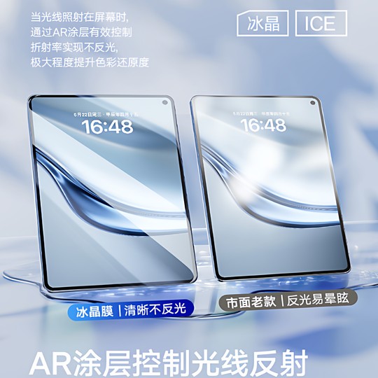 New full-screen AR eye protection and anti-fingerprint flat tempered film