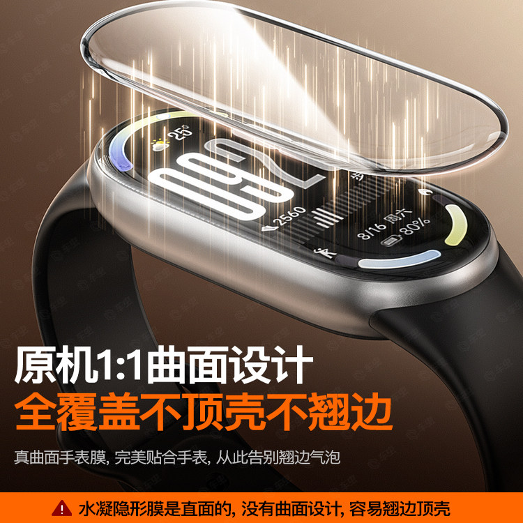 车虫适用小米手环10保护膜小米10手环膜9pro贴nfc水凝9陶瓷版手表xiaomi全屏新款智能曲面全包非钢化膜无尘仓,淘宝优惠券,粉丝福利购,淘宝优惠卷