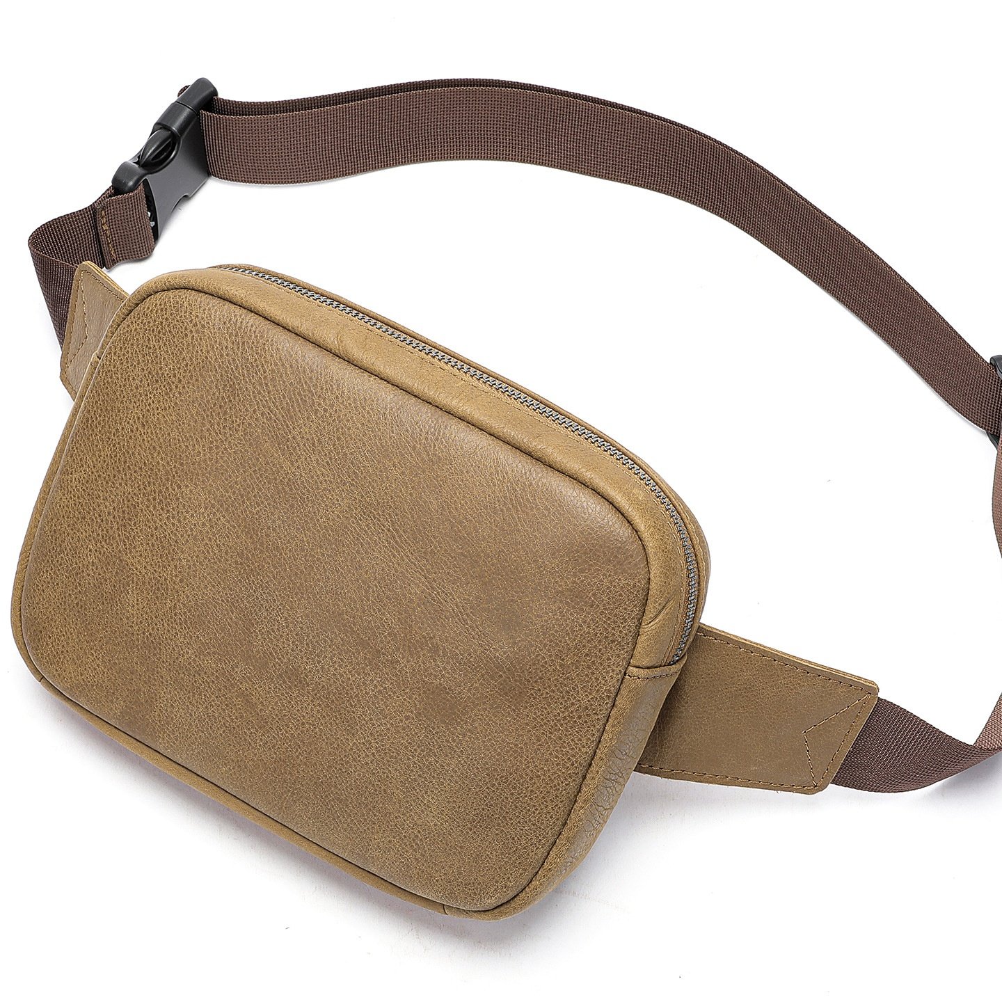 秋冬跨境新款男士真皮腰包 户外多功能二合一 腰胸两用胸包挎包,淘宝优惠券,粉丝福利购,淘宝优惠卷