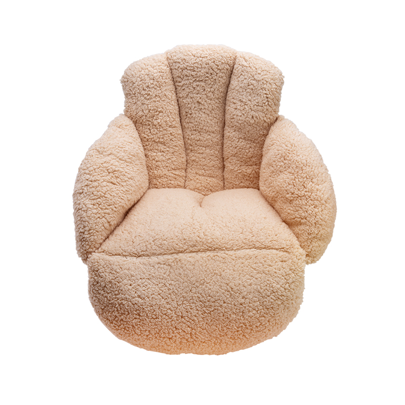 冬季保暖加厚毛绒椅子坐垫办公室榻榻米汽车护腰靠垫一体学生座垫