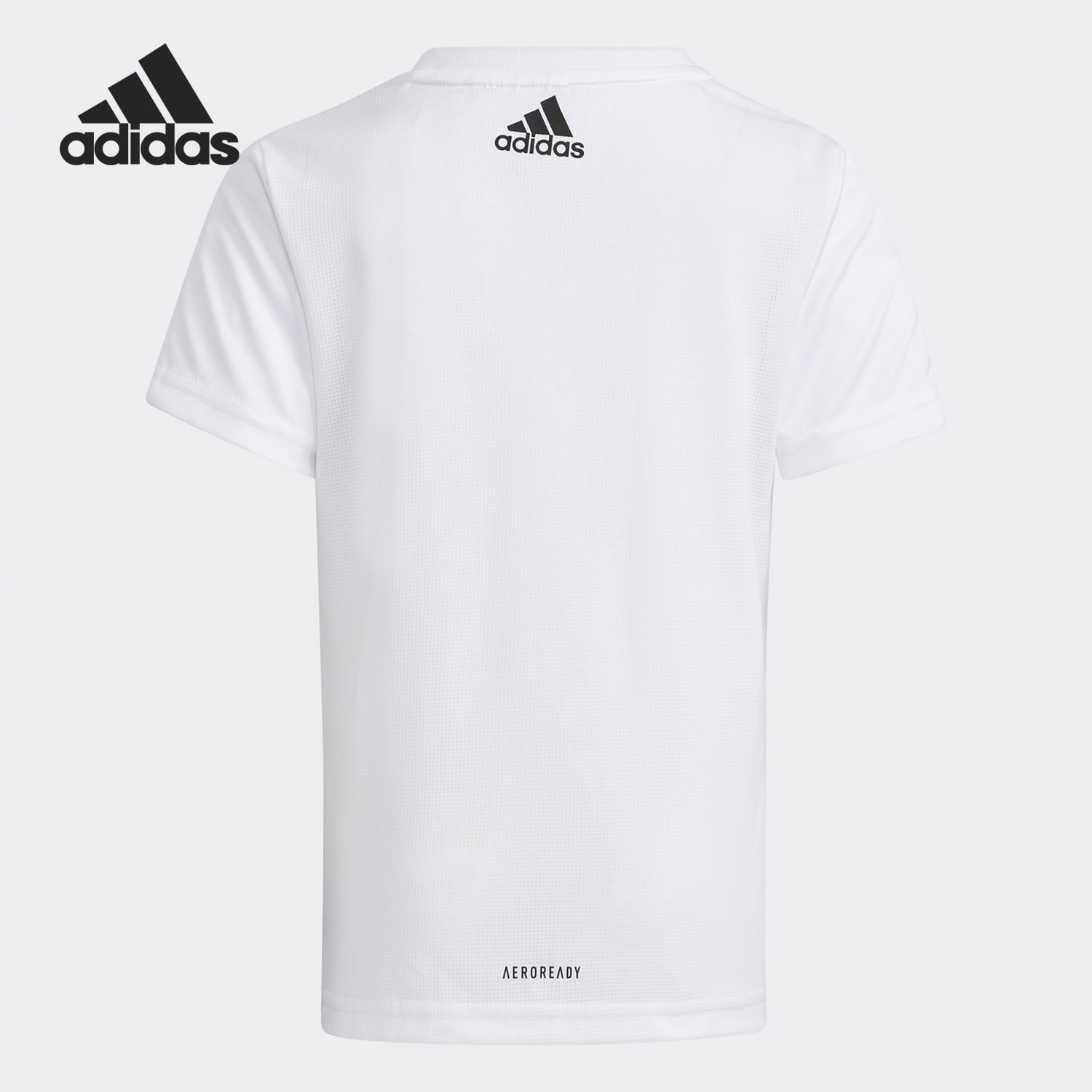 Adidas/阿迪达斯正品儿童时尚潮流运动舒适短袖休闲训练T恤H40273 - 图0