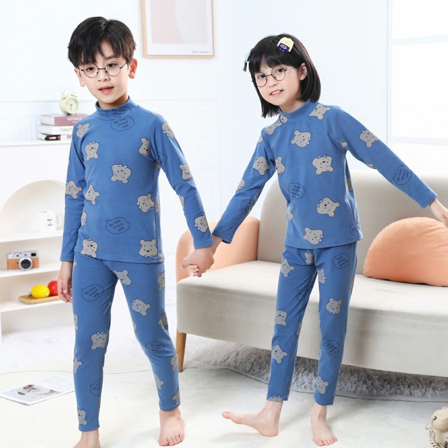 儿童秋衣秋裤套装纯棉中领半高领男童女童学生100%全棉毛衫线衣线,淘宝优惠券,粉丝福利购,淘宝优惠卷