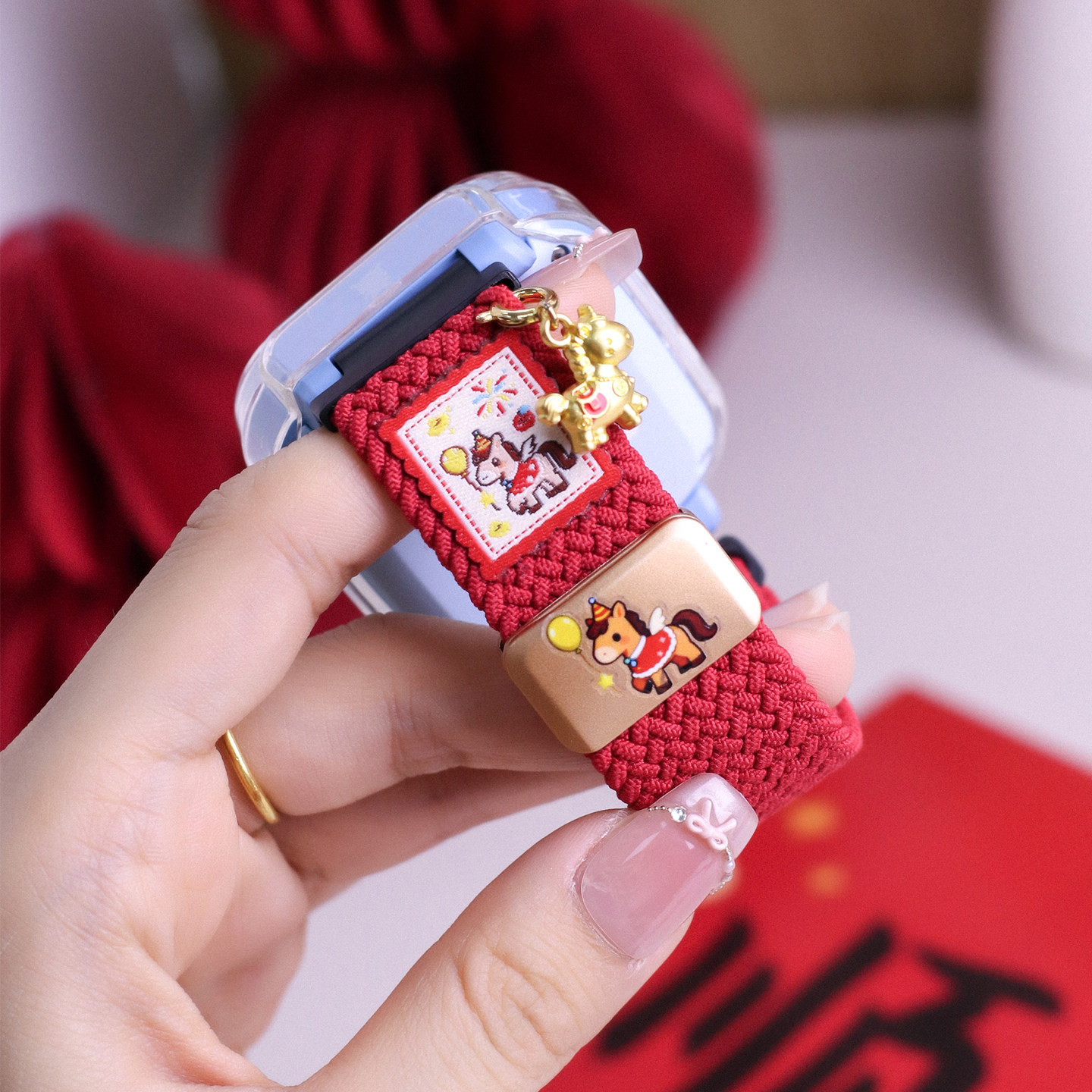 【新年限定】适用米兔儿童手表7/7X表带6C磁吸5C编织4C马年保护壳4/4X/2S通用15/17/20mm接口儿童手表配件,淘宝优惠券,粉丝福利购,淘宝优惠卷