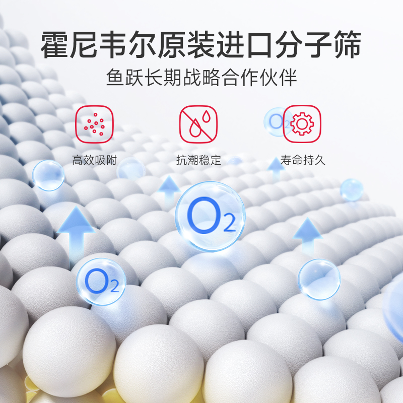 鱼跃制氧机家用老人吸氧机