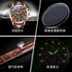 Genuine leather luminous high-end men's watch