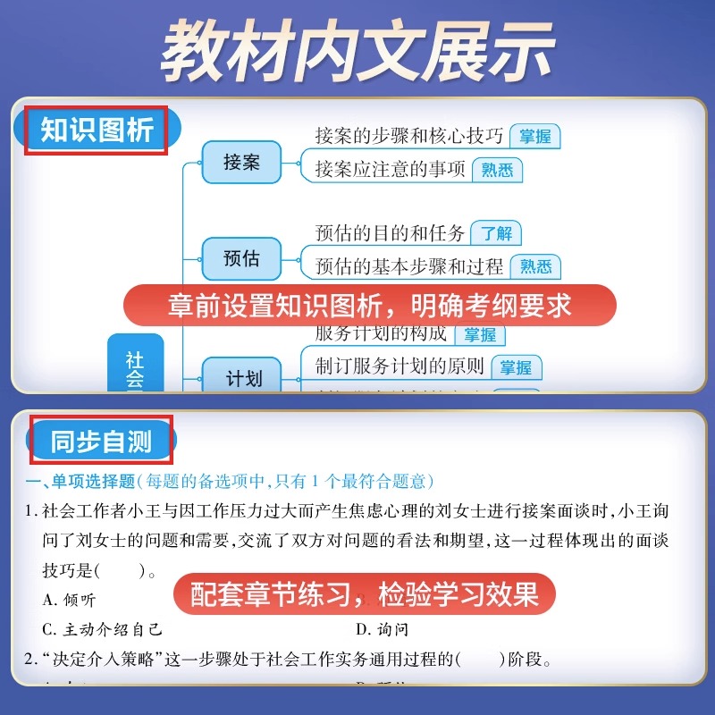 社会工作者初级考试教材2024年助理社会工作师历年真题试卷题库全套实务综合能力官方正版2023全国社区工作者职业中级社工试卷题库