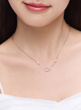 卡蒂罗祥云纹项链女S925银轻奢小众设计时尚锁骨链生日礼物送女友