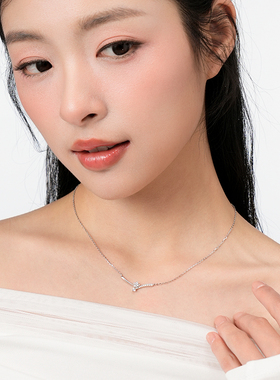 卡蒂罗星光交织项链925银女生高级感轻奢小众2025新款生日礼物