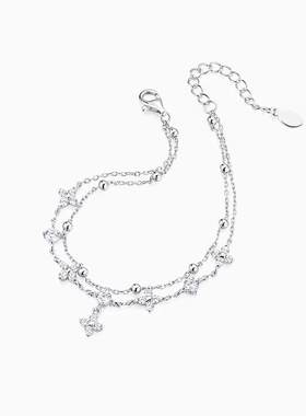 卡蒂罗幸运双重奏手链女百搭高级精致小众设计生日礼物送女友