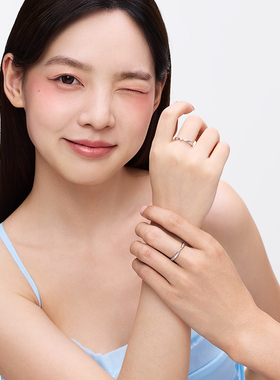 卡蒂罗星光引航情侣对戒925银开口戒指生日礼物送女友