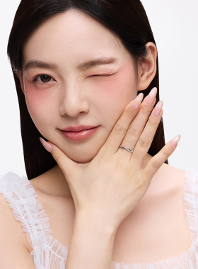 卡蒂罗熠熠浪漫女开口戒指S925银轻奢时尚小众设计生日礼物送女友