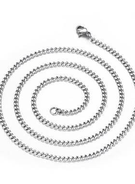 3MM磨链黑色金色银色60CM链子