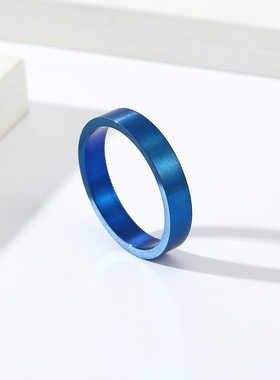 泰爱你冷淡风光面哑光戒指