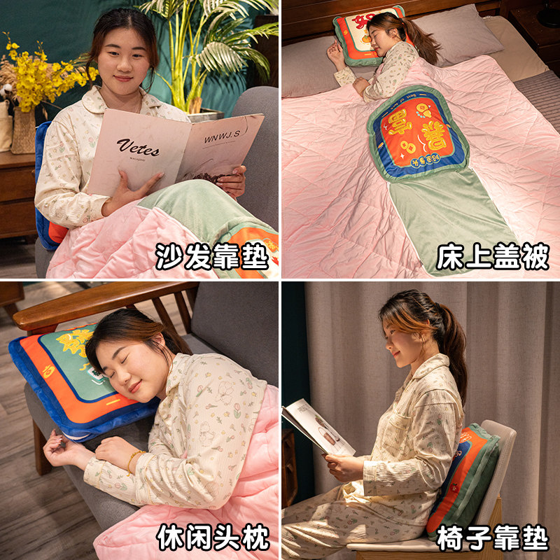 抱枕被子两用毯子二合一汽车靠枕办公室午睡枕头女生睡觉车用车载,淘宝优惠券,粉丝福利购,淘宝优惠卷