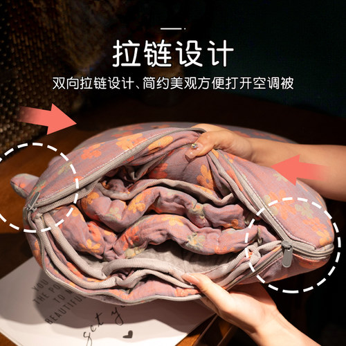 抱枕被子两用毯子二合一加厚办公室折叠午睡枕头沙发汽车靠枕车载 - 图2