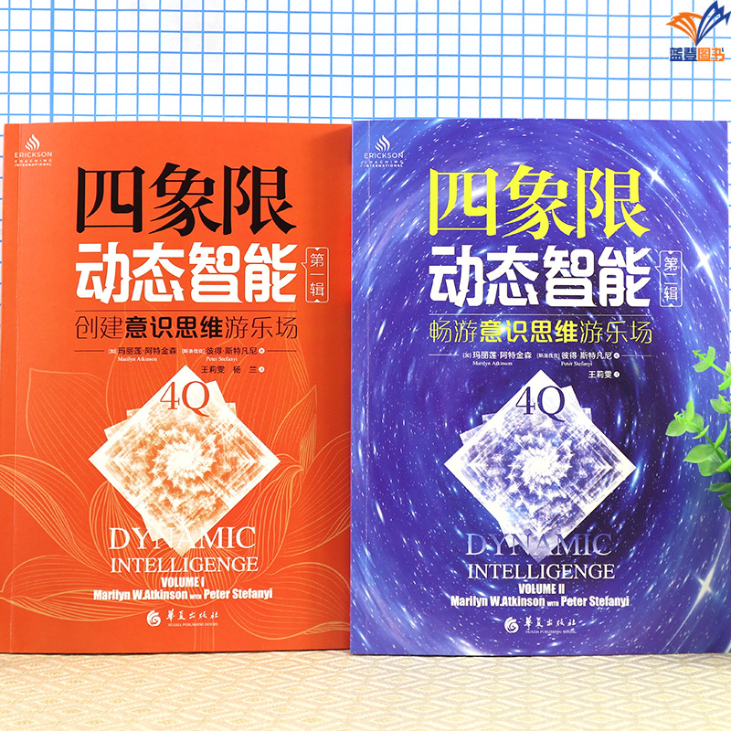 正版包邮全2册四象限动态智能创建畅游意识思维游乐园第1.2辑埃里克森系列高度时间线隐喻思维电梯管理培训教练技能书籍华夏出版社 - 图0