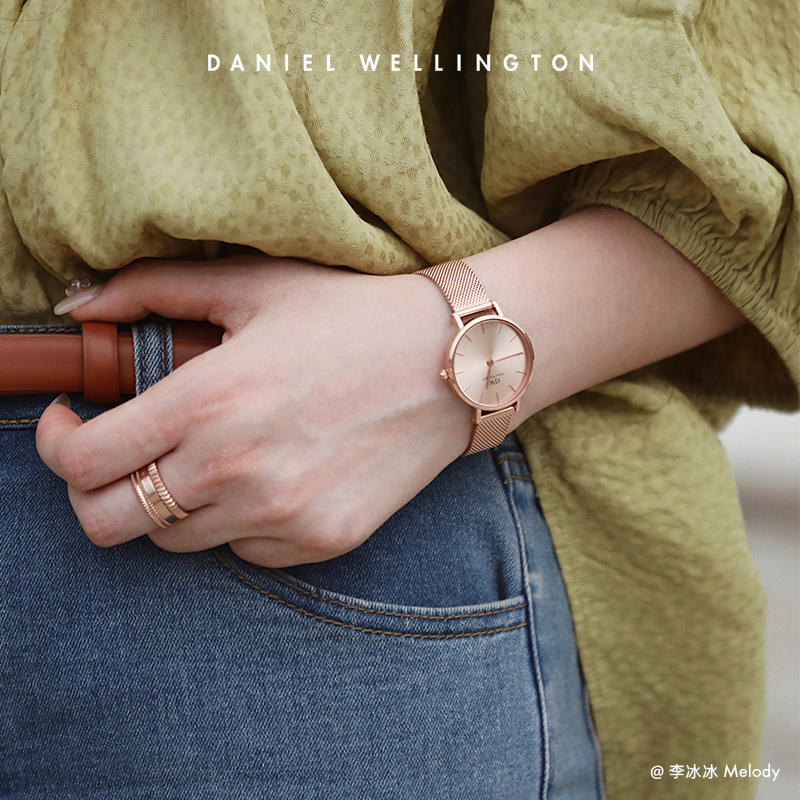 danielwellington旗舰店dw手表女款 PETITE系列幻彩金属圆表28mm 丹尼尔惠灵顿1