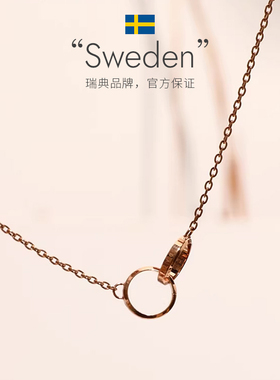 dw小双环锁骨链小众轻奢简约项链