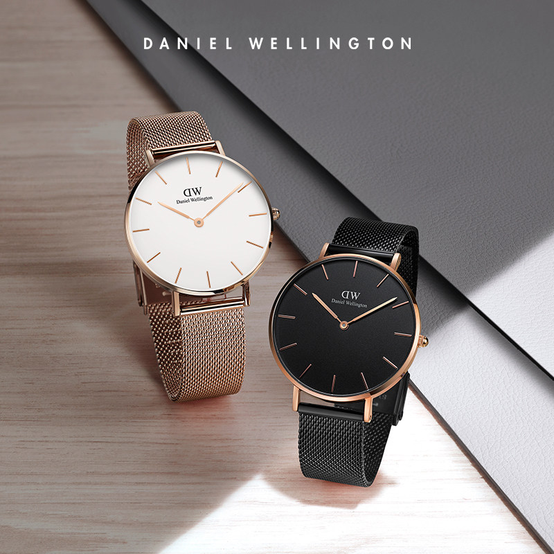 dw手表情侣对表 PETITE系列简约流金表36&32mm 丹尼尔惠灵顿