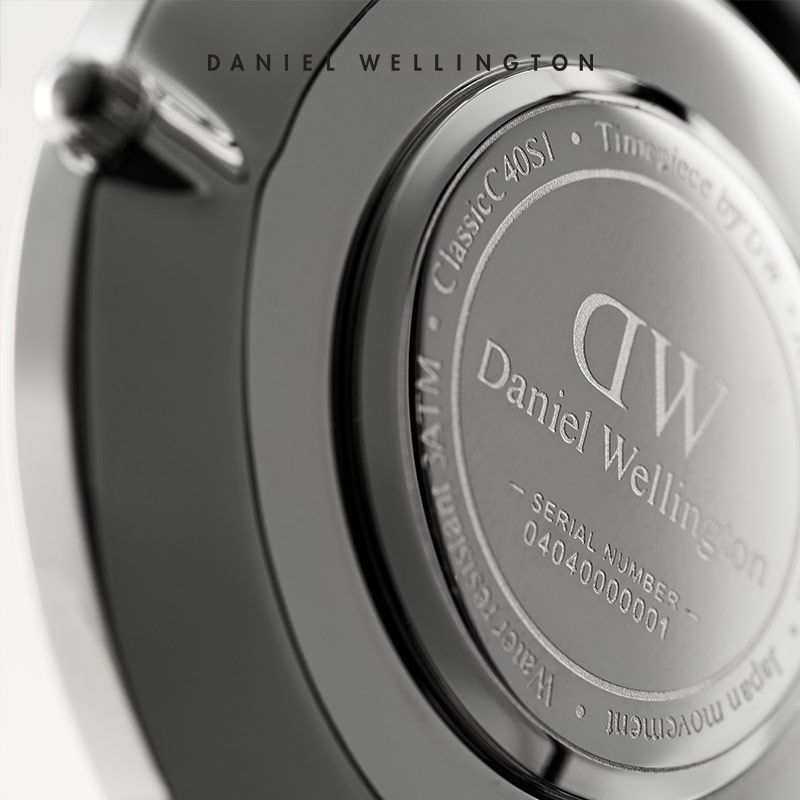 danielwellington旗舰店DanielWellington丹尼尔惠灵顿 dw手表男 40mm经典织纹男款石英表1
