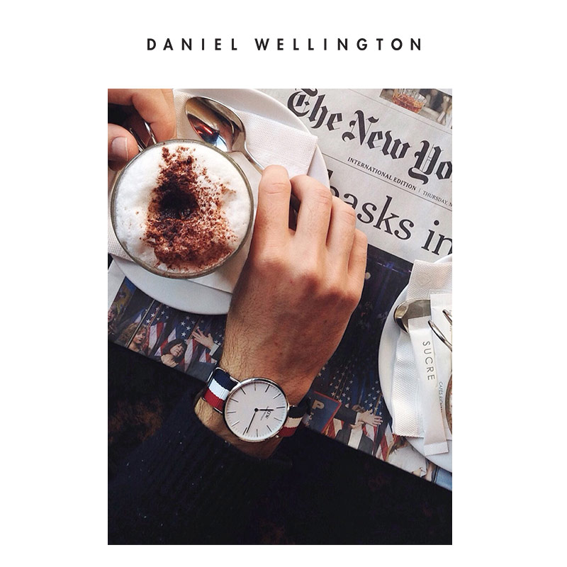 DanielWellington 丹尼尔惠灵顿dw手表男40mm织纹男款石英表