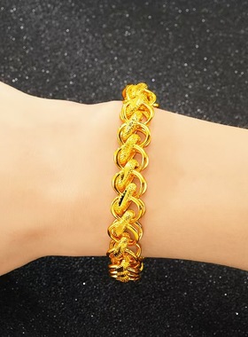 沙金饰品男时尚泰国手表链小众设