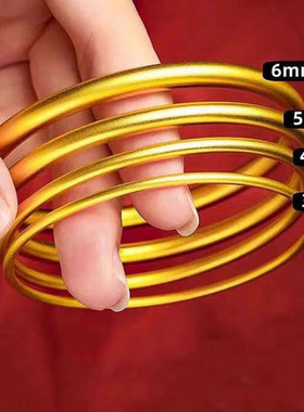 古法传承手镯越南沙金国潮素圈手