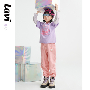 LAVI女童T恤卡通印花2022年春新款
