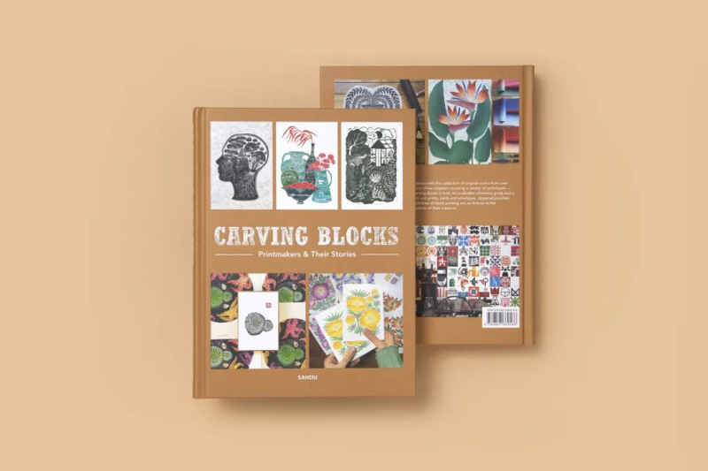 英文原版 Carving Blocks一版一世界 版画家和他们的故事  汇聚全球23组优秀版画家油毡木刻 绘画技巧教程参考指南书籍